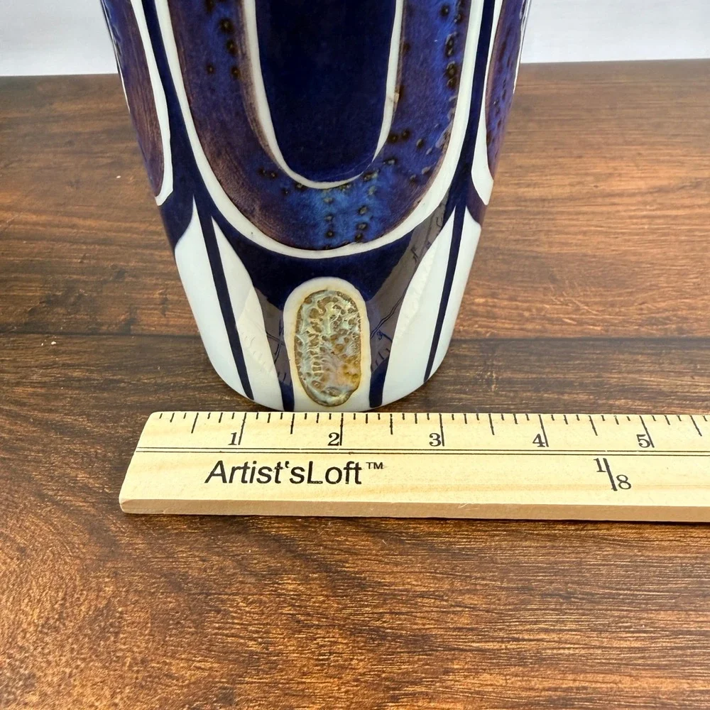 Royal Copenhagen Fajance Vase 450/3116 Inge-Lise Koefoed Danish Modern